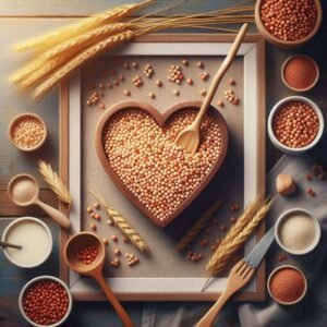 A colorful assortment of different types of millets in bowls, highlighting their nutritional richness and importance for heart health.