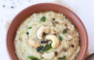 Little Millet Pongal – a nutritious, gluten-free twist on the classic South Indian Pongal, made with little millet.